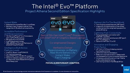 第11代Intel酷睿處理器亮相 制程逼近7nm，綜合性能提升20%，AI性能飆升5倍